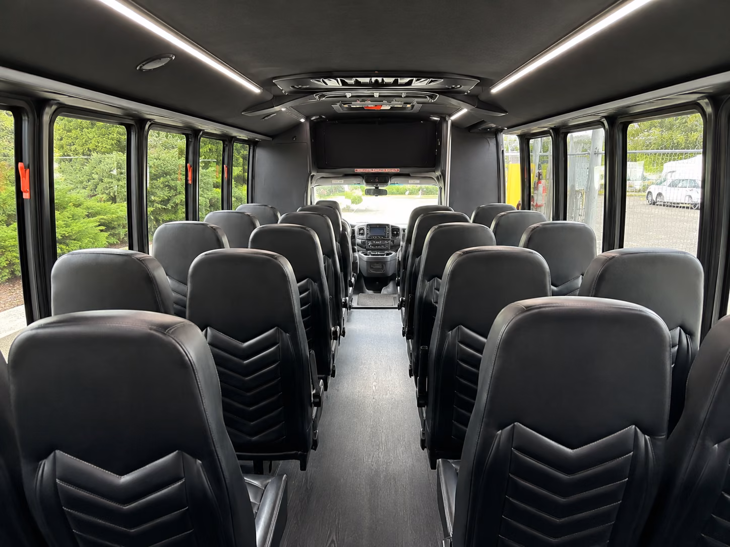 mission viejo 18 passenger minibus inside