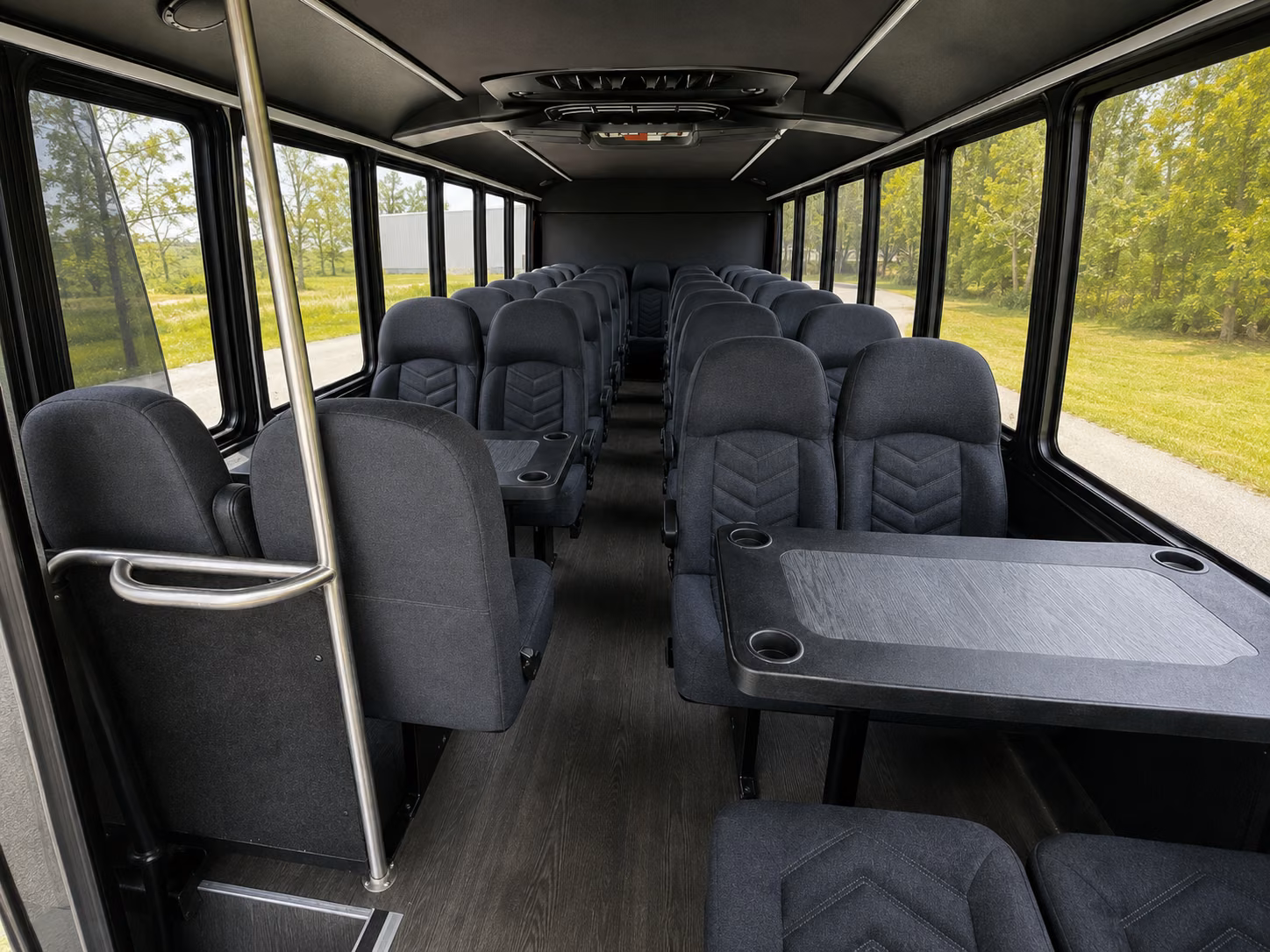 mission viejo 20 passenger minibus inside