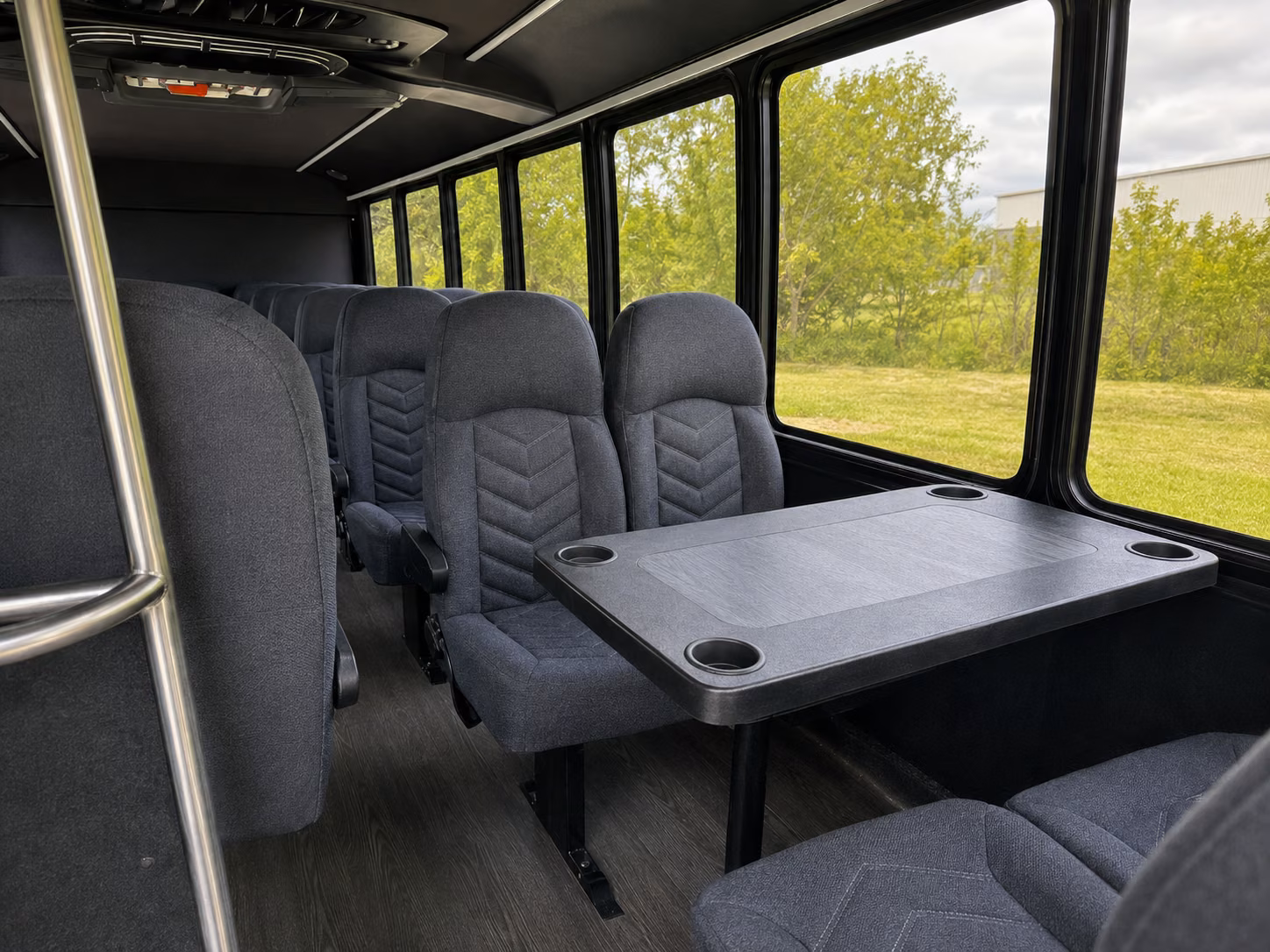 mission viejo 20 passenger minibus interior