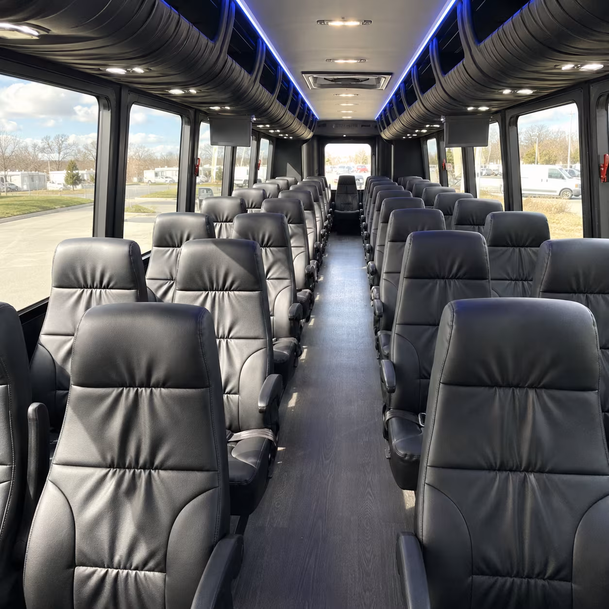 mission viejo 25 passenger minibus interior