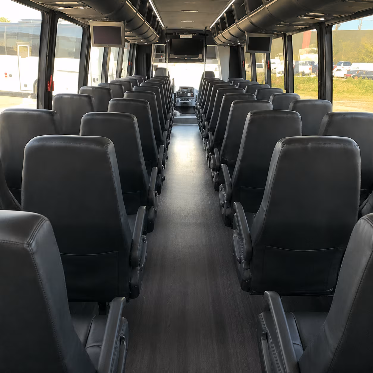 mission viejo 28 passenger minibus inside