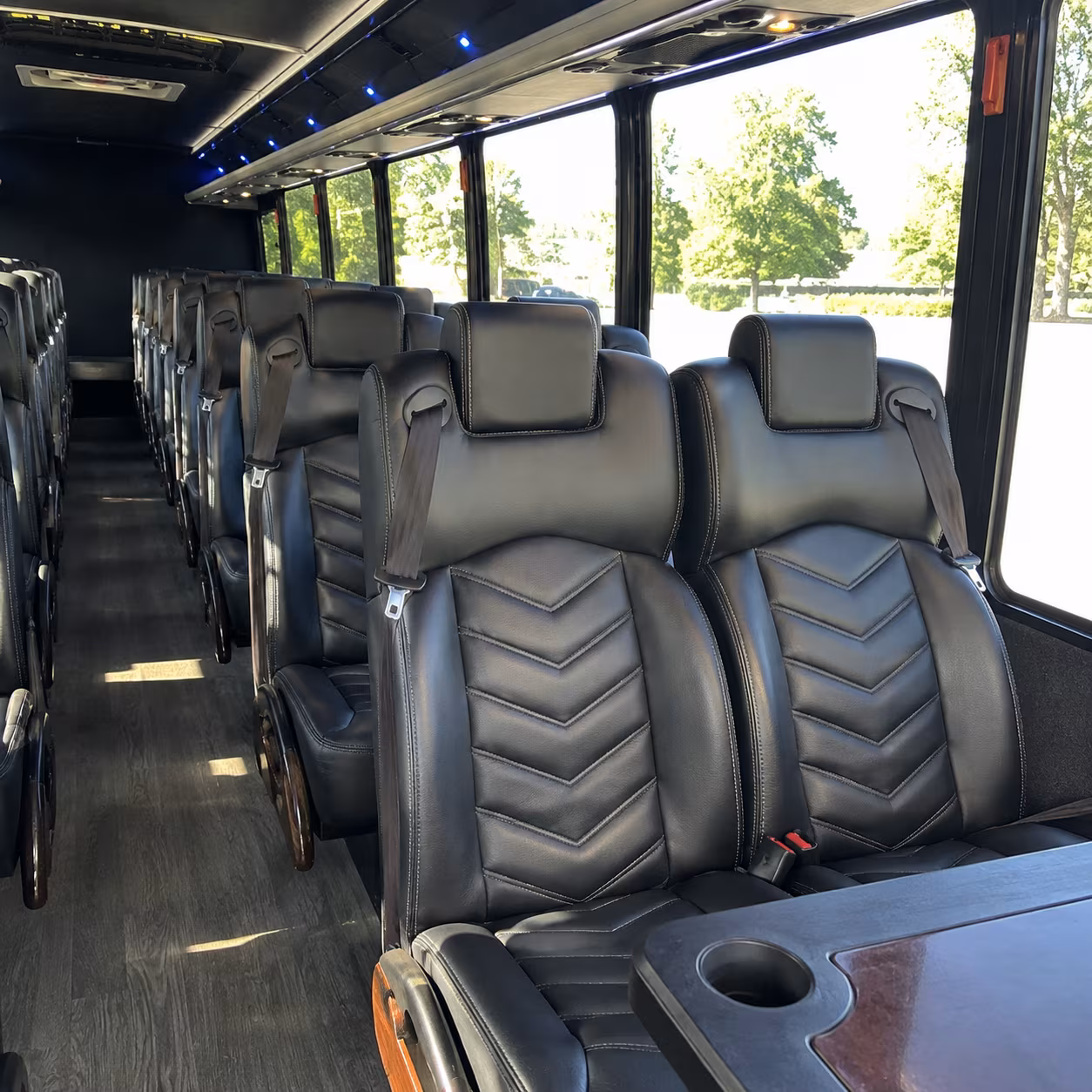 mission viejo 28 passenger minibus interior