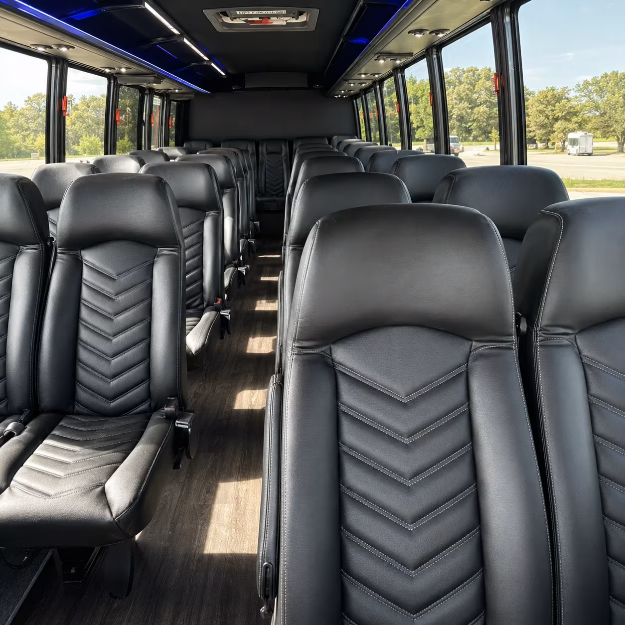 mission viejo 30 passenger minibus inside