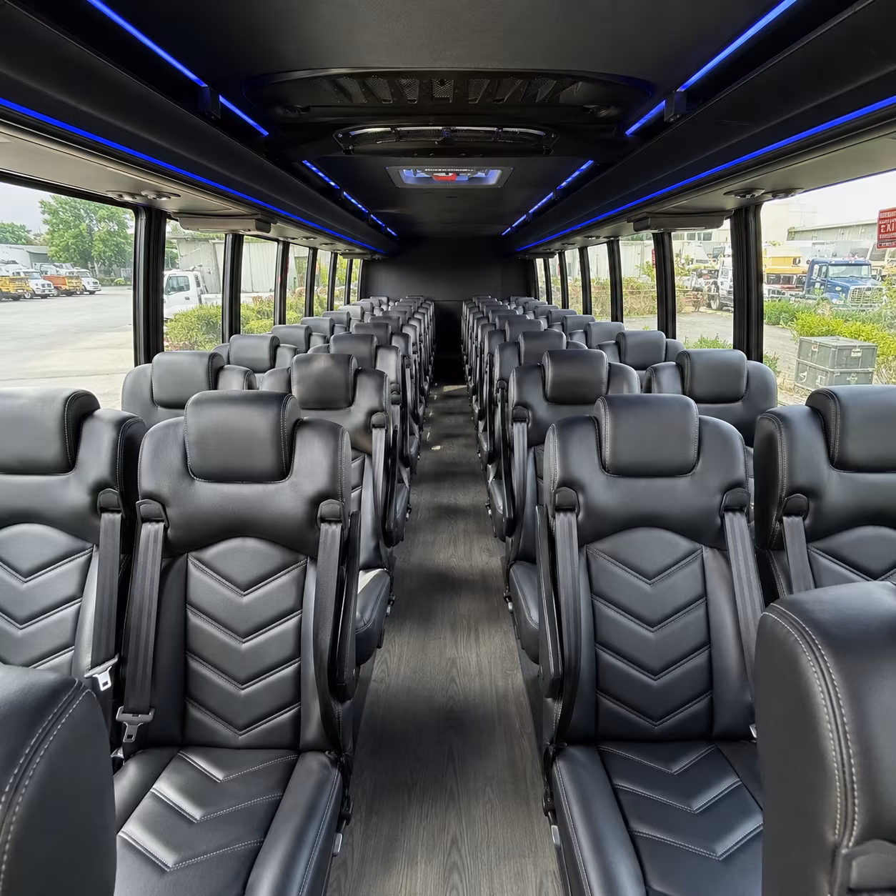 mission viejo 30 passenger minibus interior