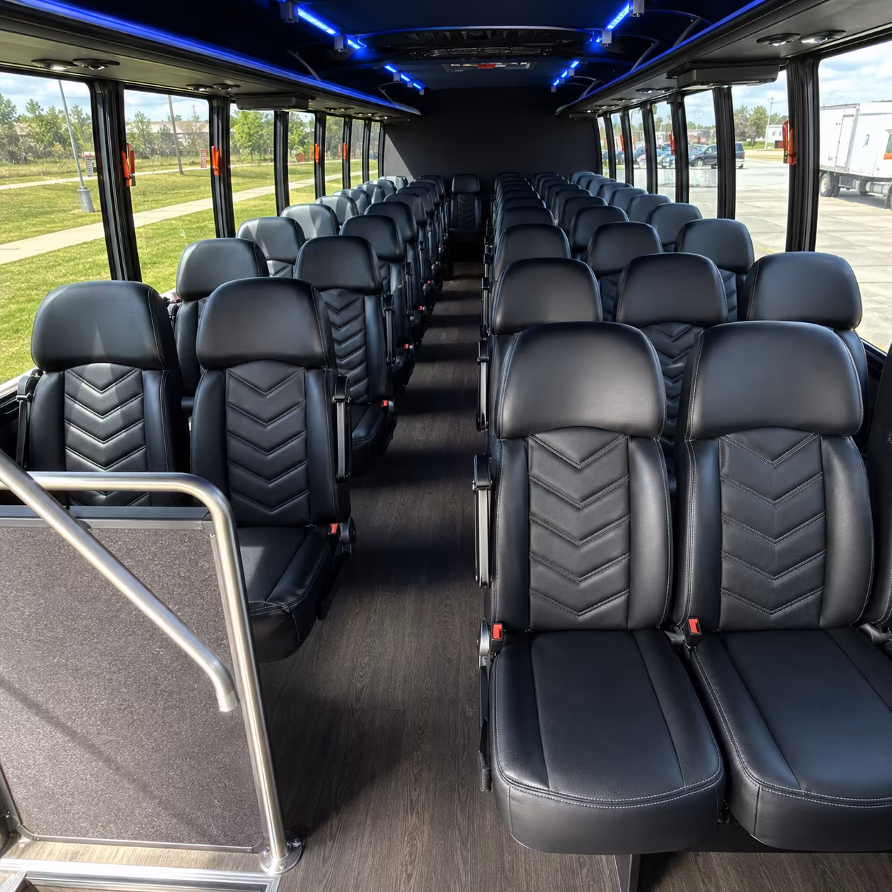 mission viejo 35 passenger minibus inside