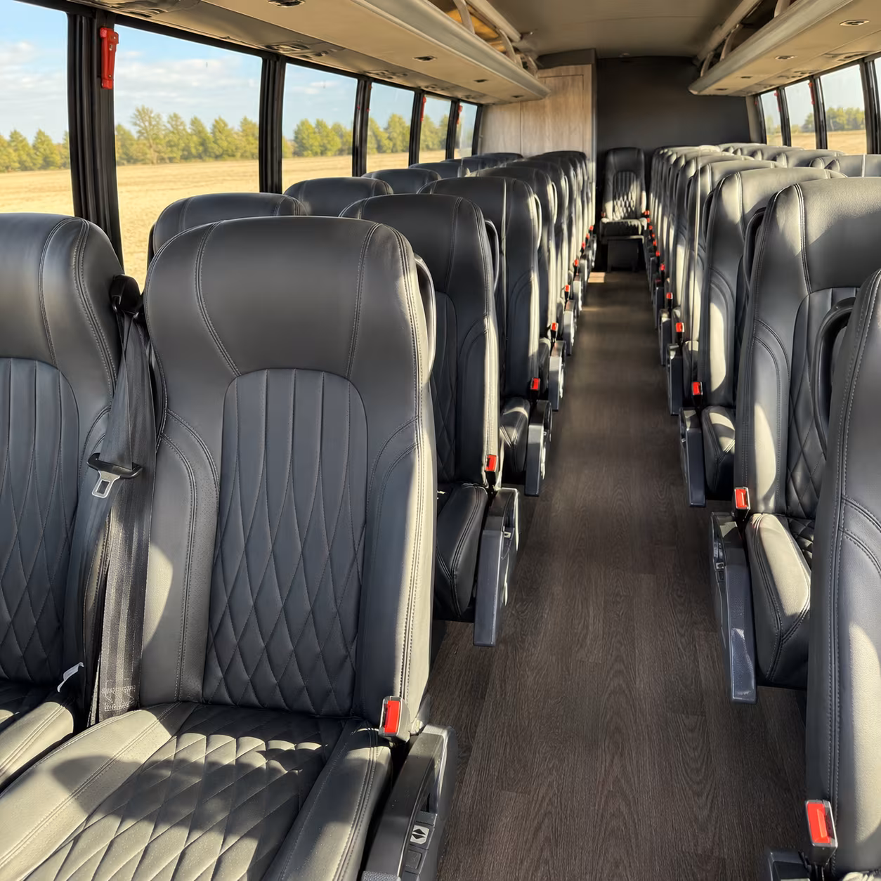 mission viejo 35 passenger minibus interior