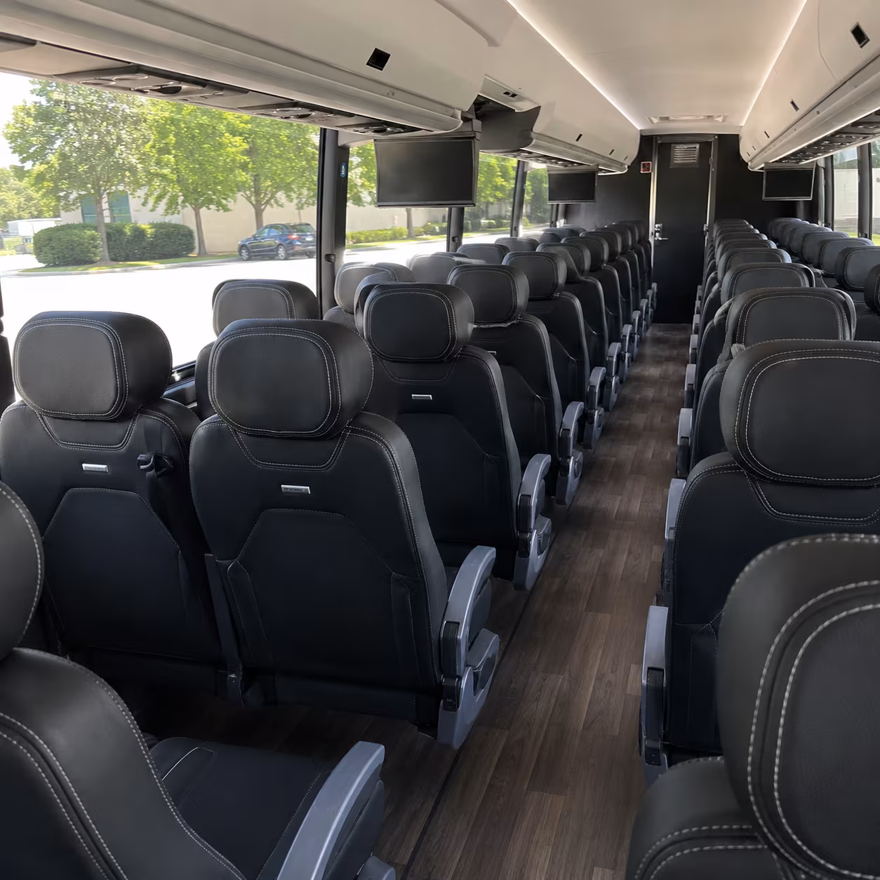 mission viejo 56 passenger charter bus interior