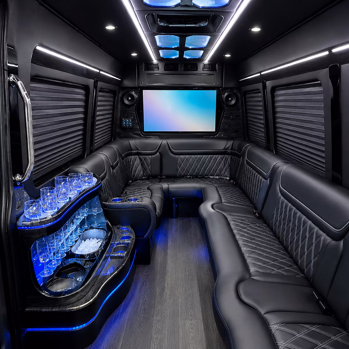mission viejo party bus interior